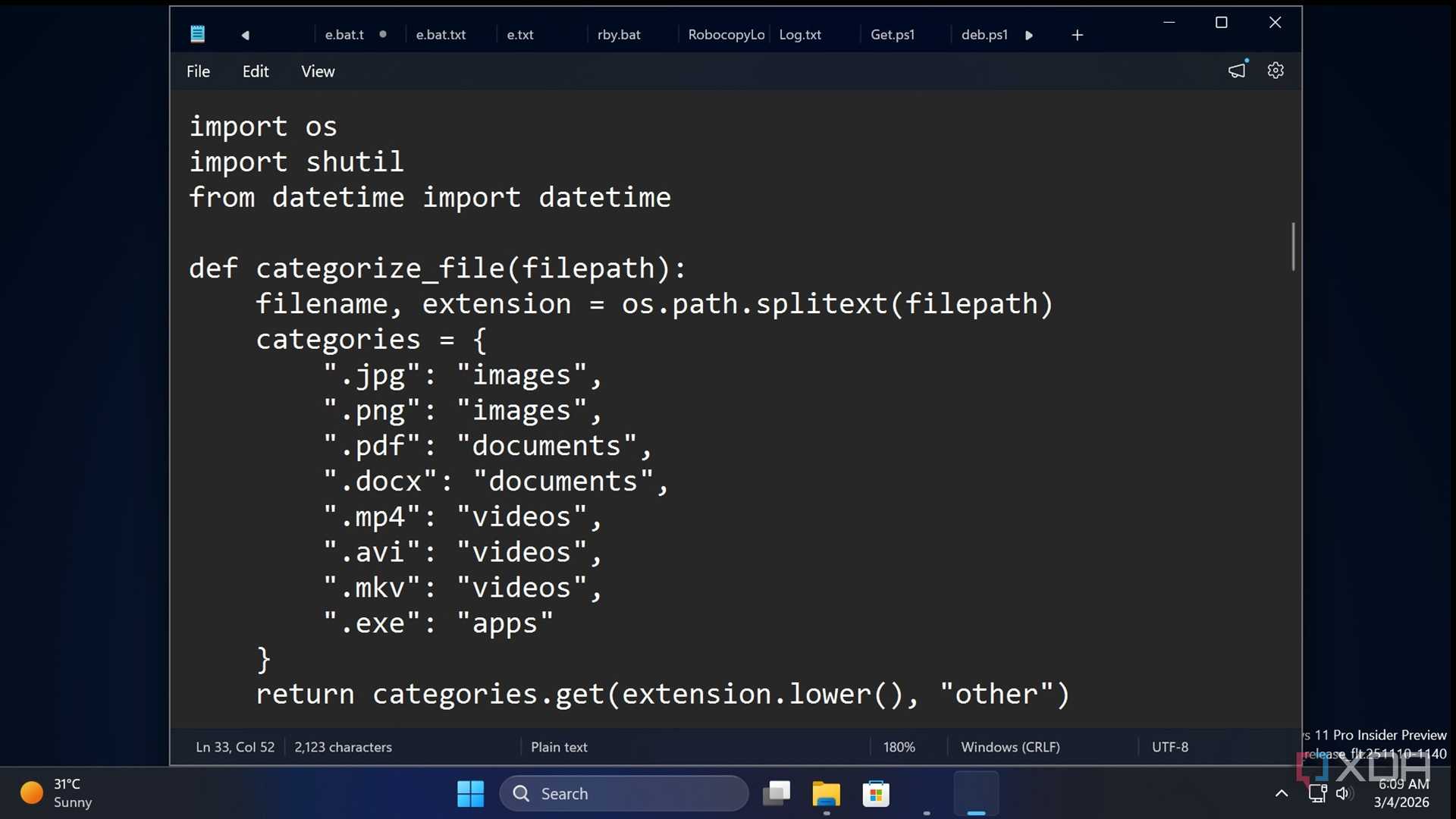 I automated my downloads folder with one script, and it hasn't needed ...