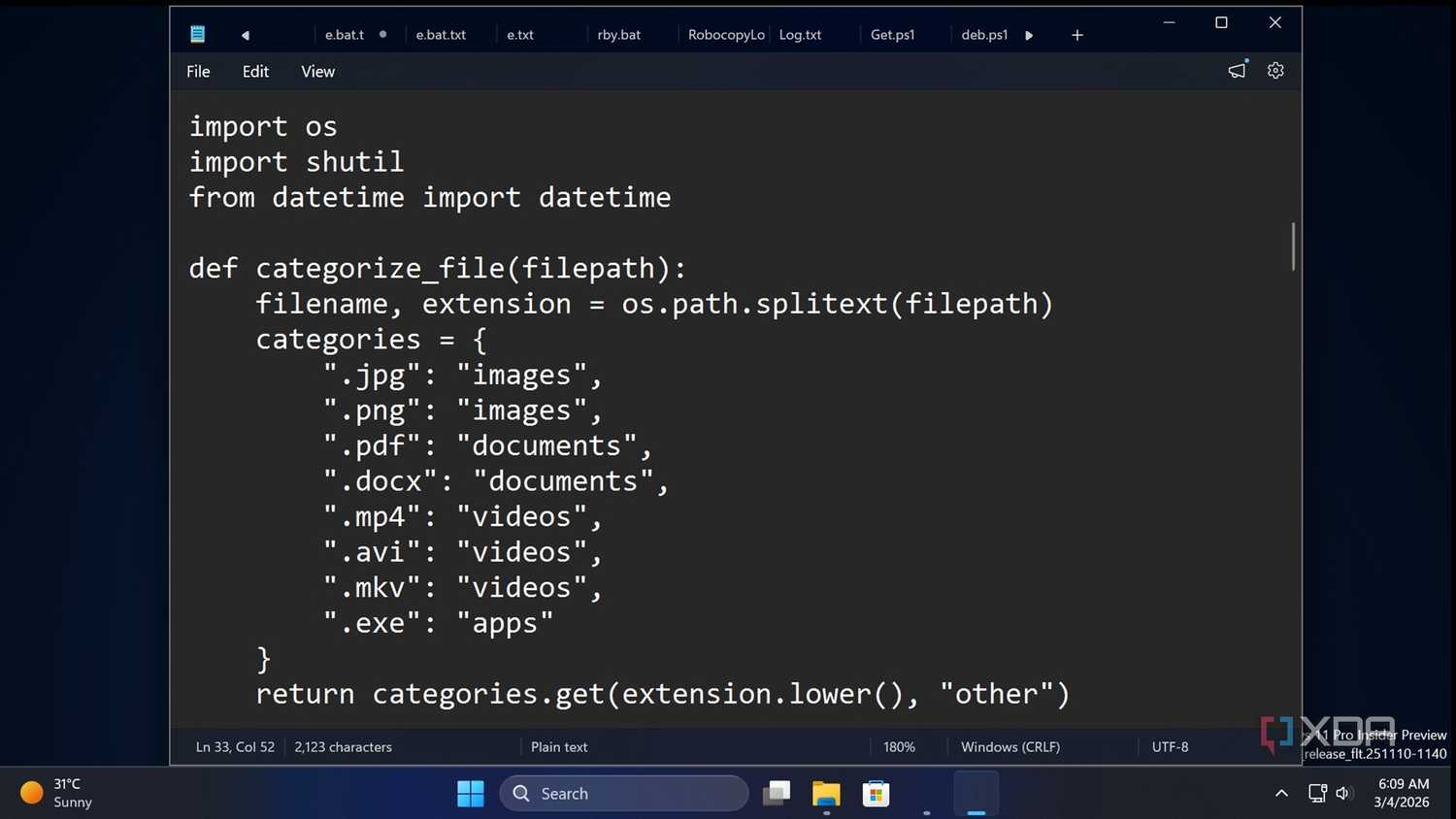 I automated my downloads folder with one script, and it hasn't needed ...