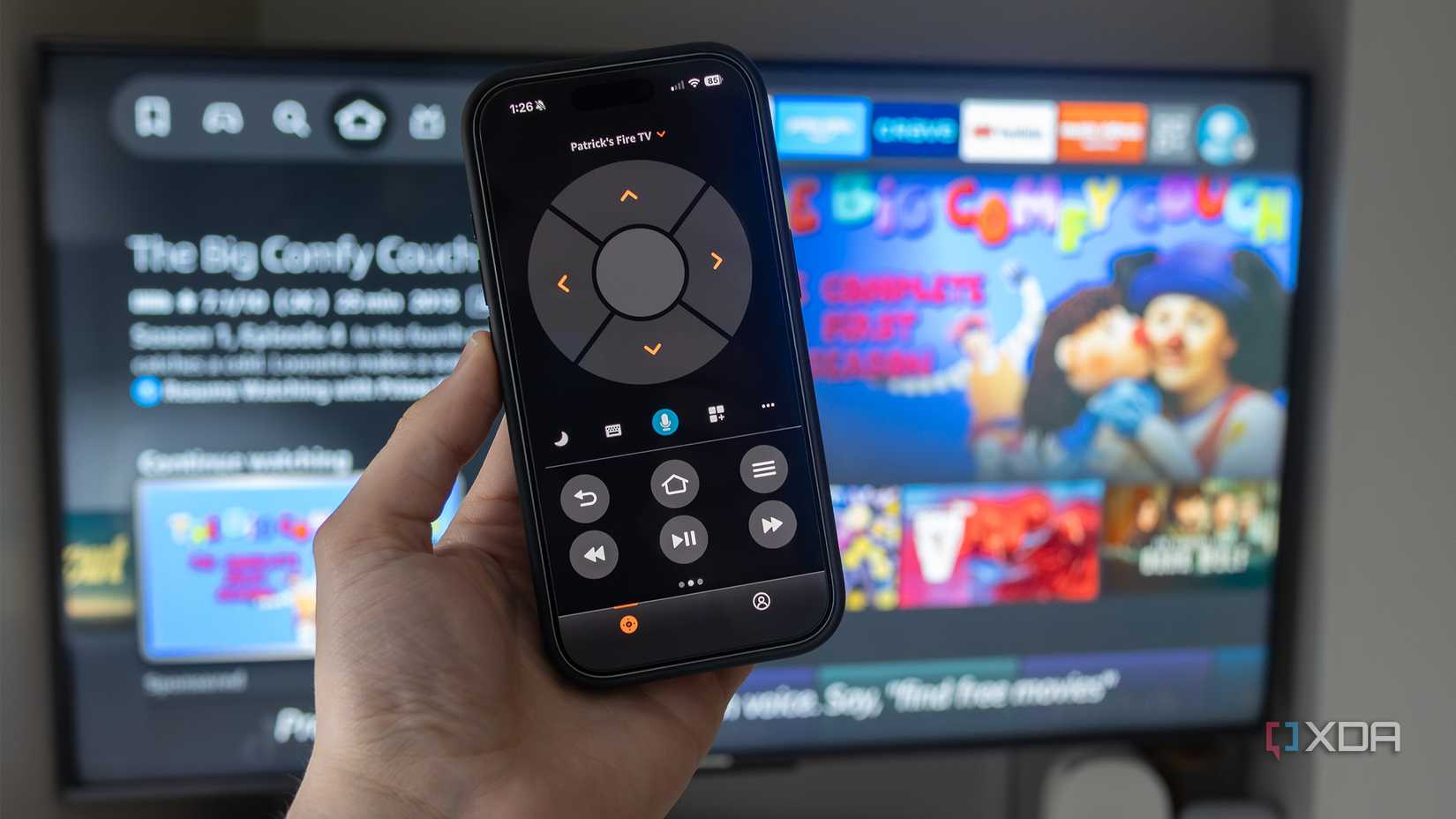 The Fire TV remote app 