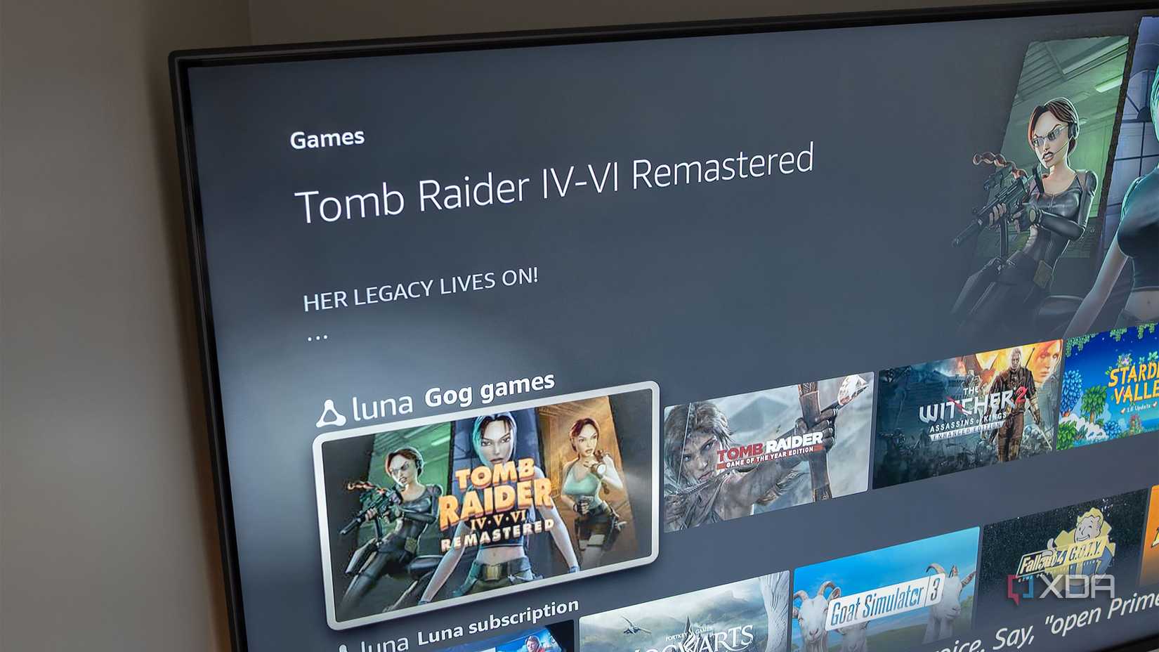 Luna on the Fire TV stick 