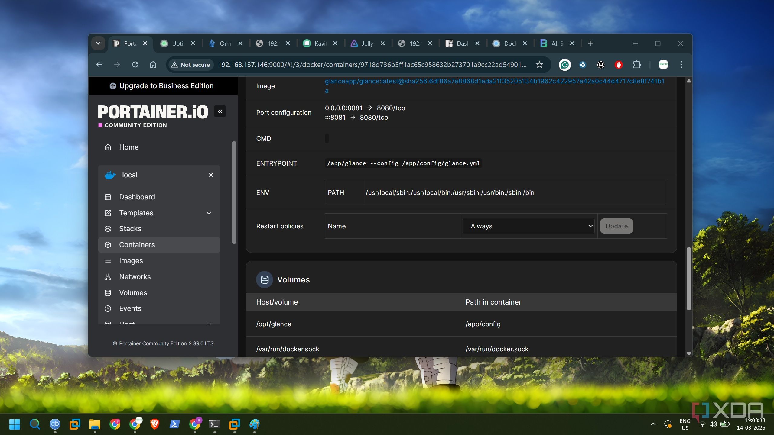 Homarr is packed with features, but Glance is what I actually use on my ...