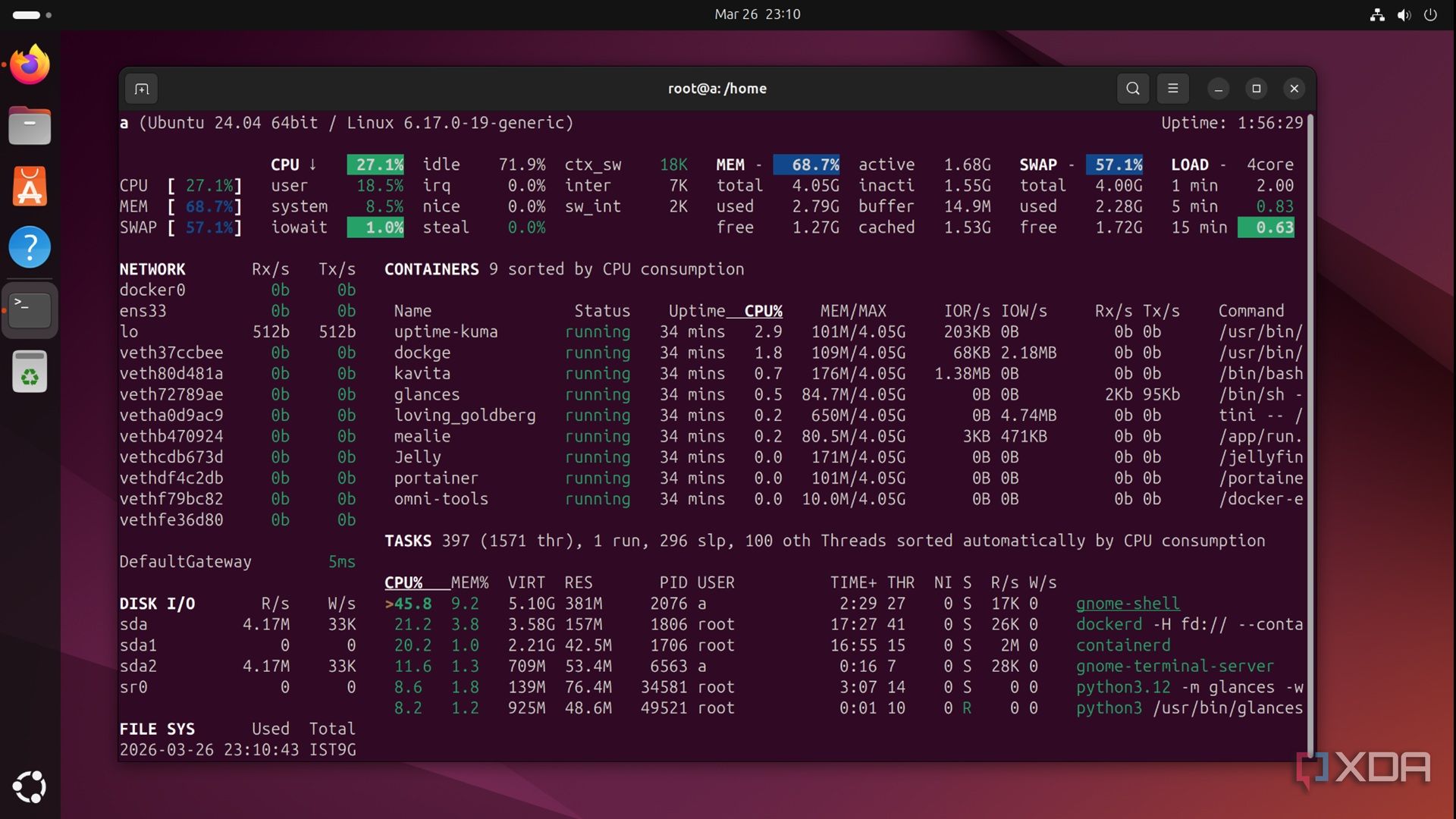 This tiny tool shows everything happening with my Docker containers in ...