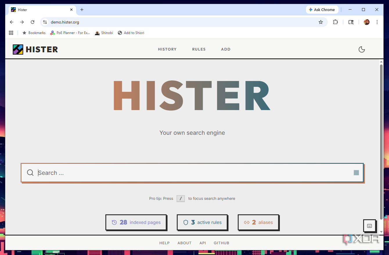 Hister indexes every web page I visit and lets me search the full text ...