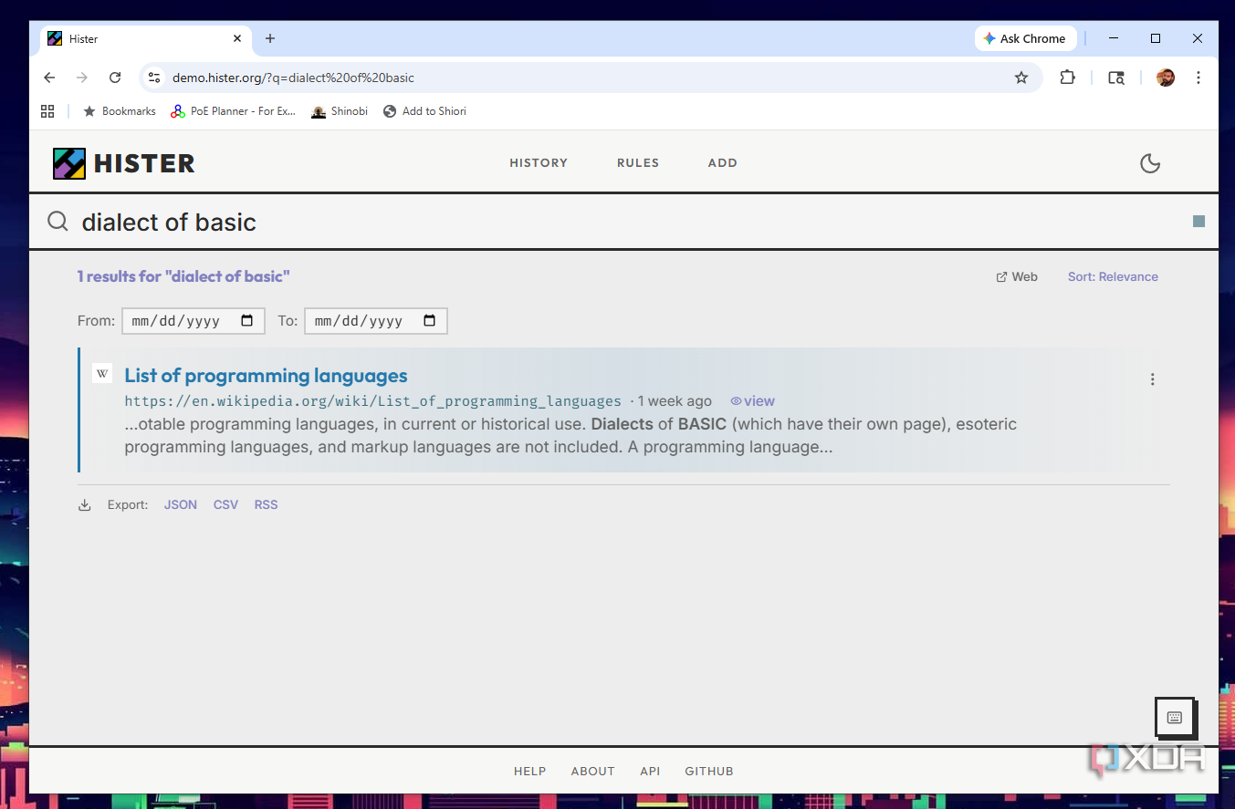 Hister indexes every web page I visit and lets me search the full text ...
