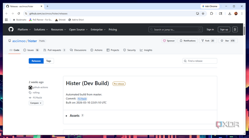 Hister release page