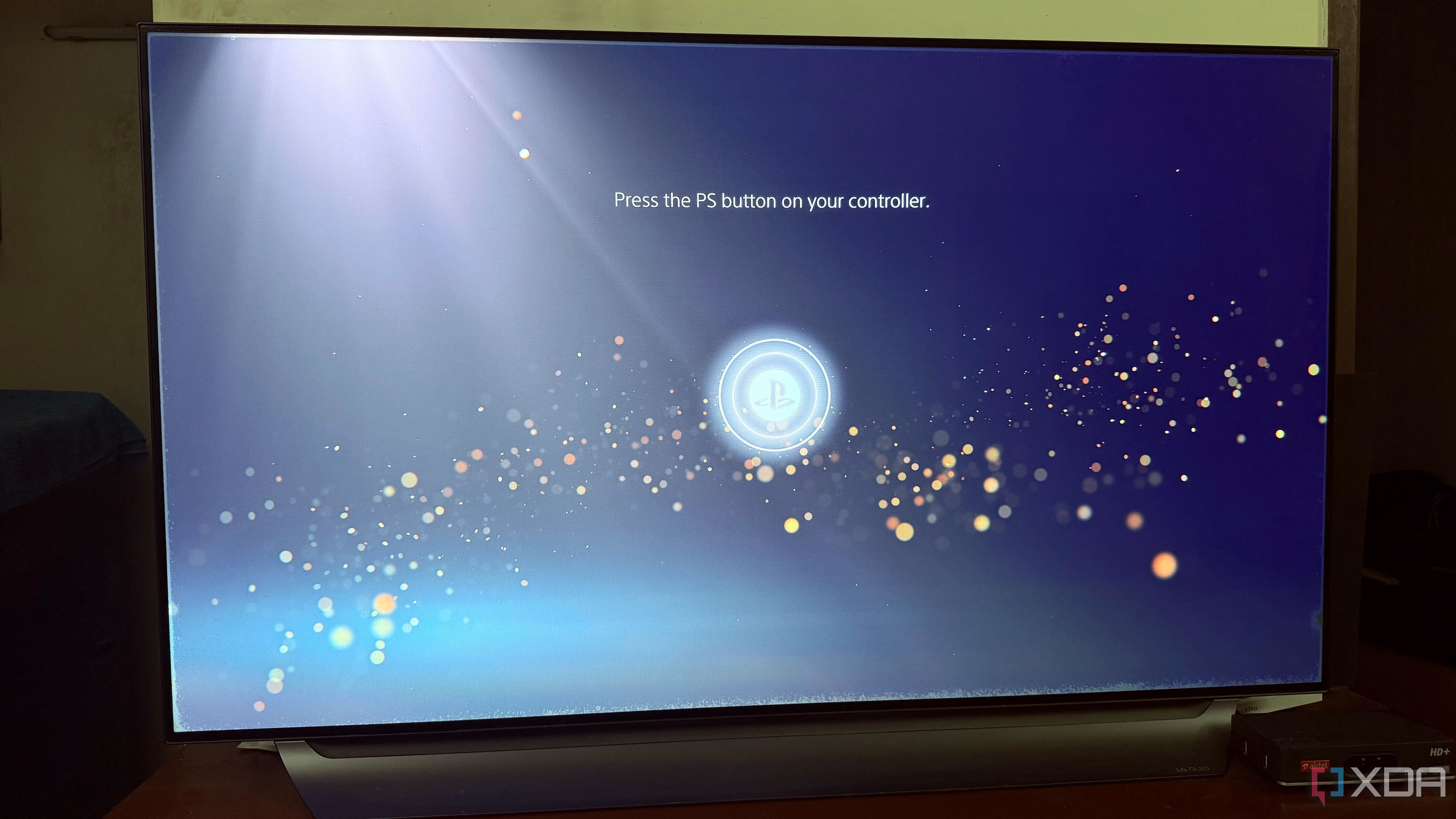 PS5 booting on LG C8 OLED TV