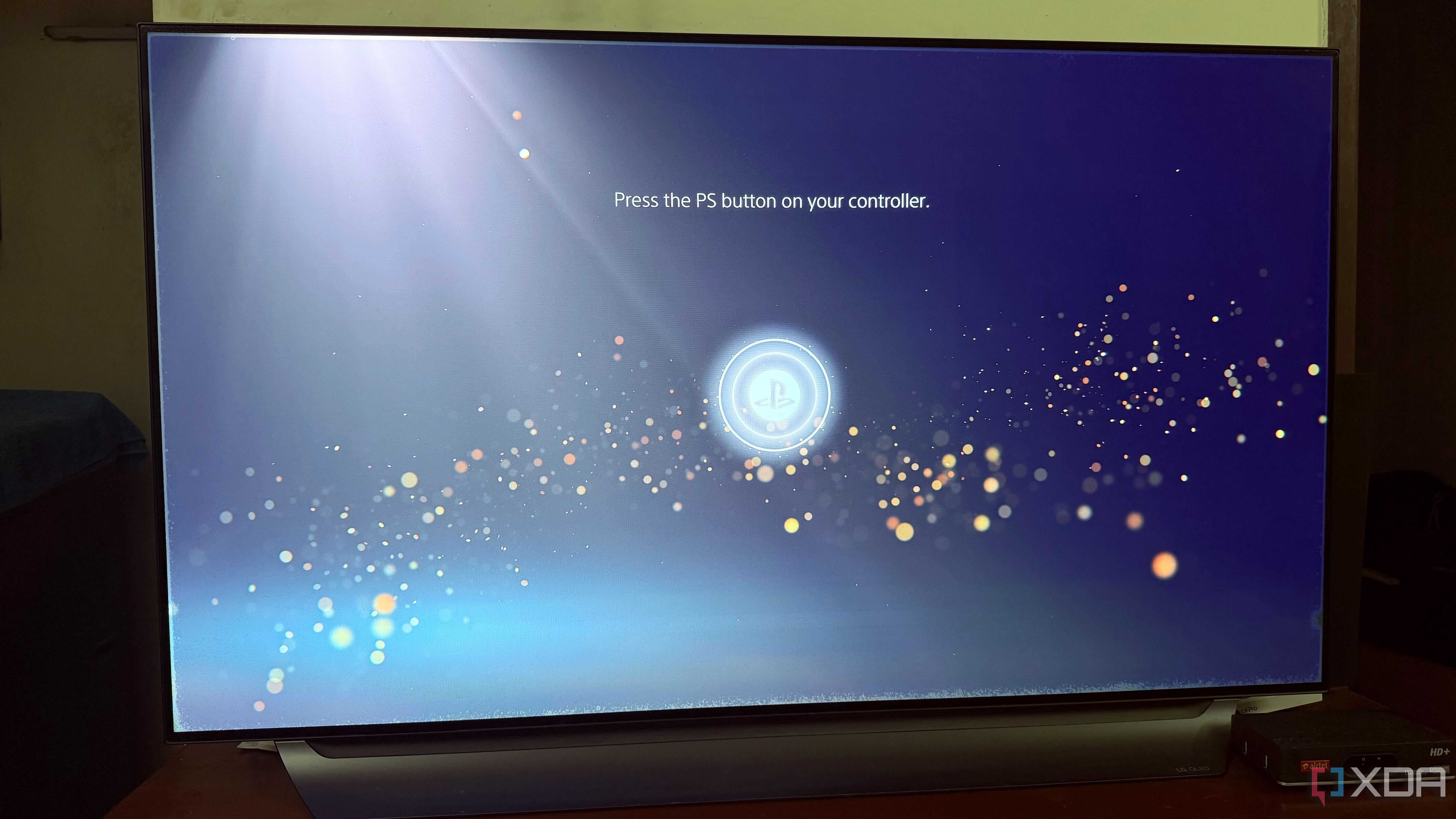 PS5 booting on LG C8 OLED TV