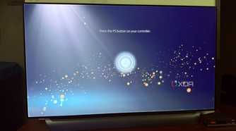 PS5 booting on LG C8 OLED TV