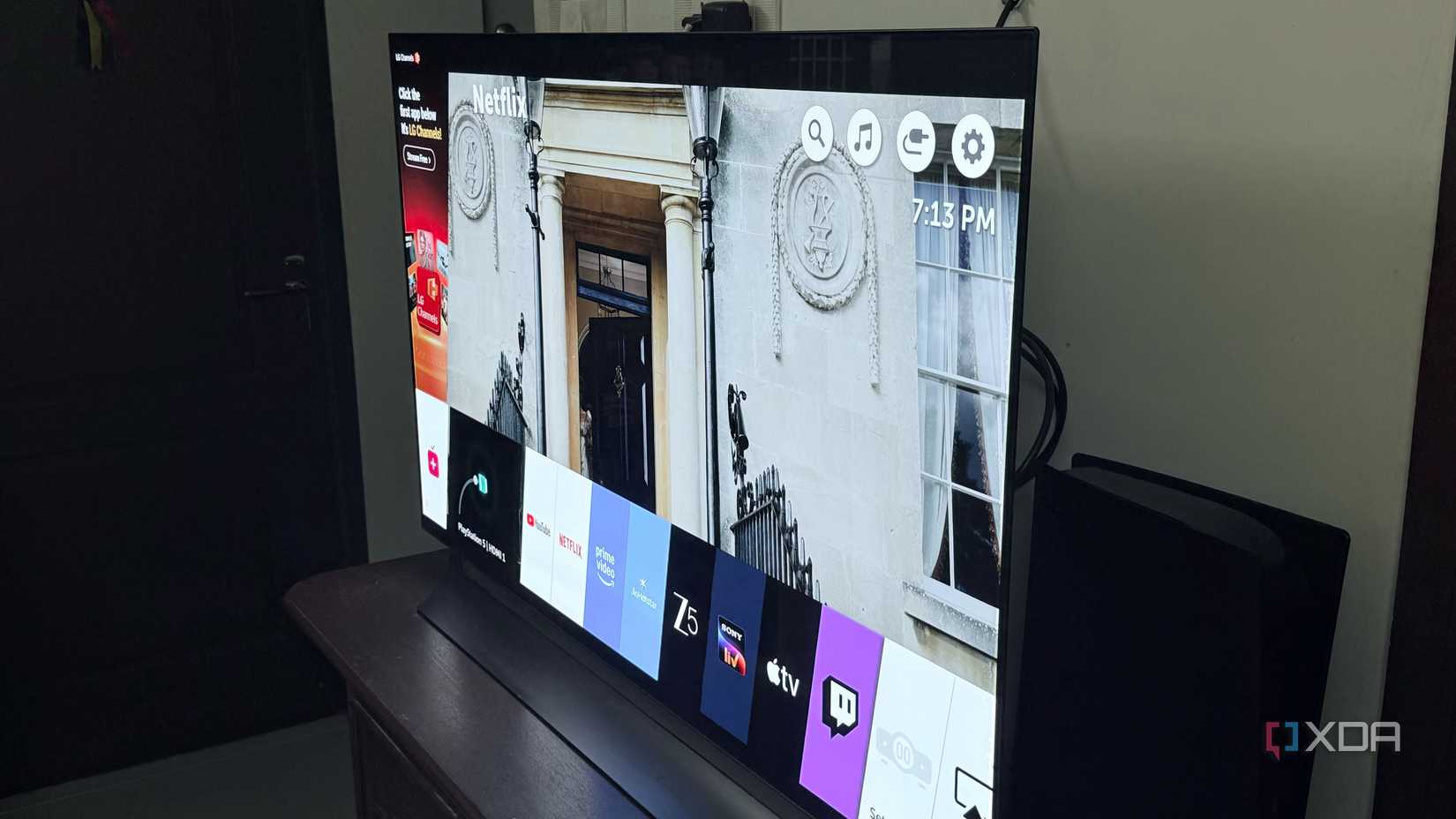 LG C8 webOS menu