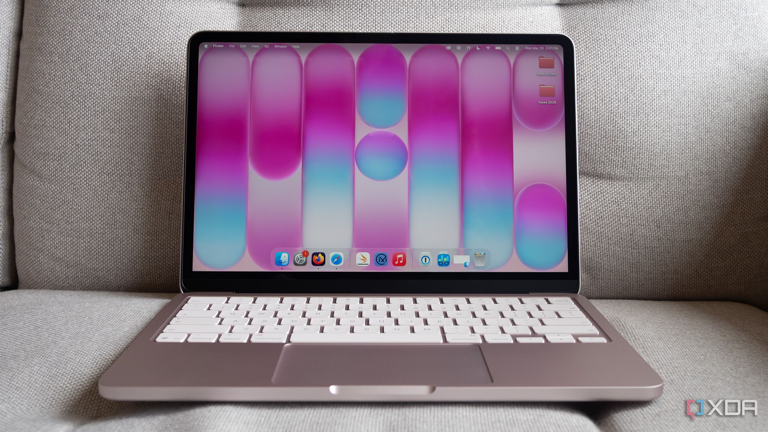 The MacBook Neo's display 
