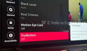 Motion smoothing on LG TV