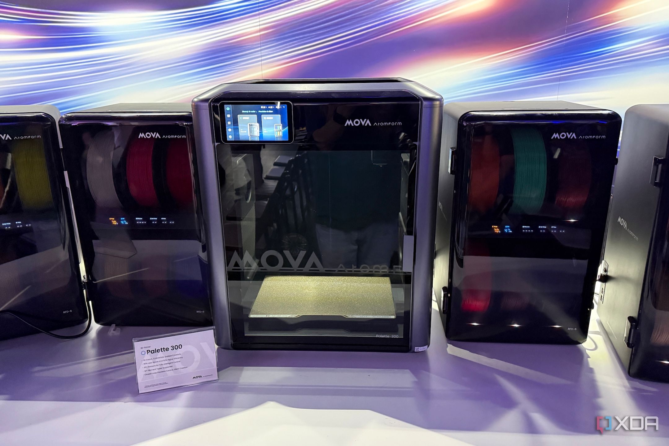 MOVA AtomForm Palette 300 3D printer with RFD-6 Boxes