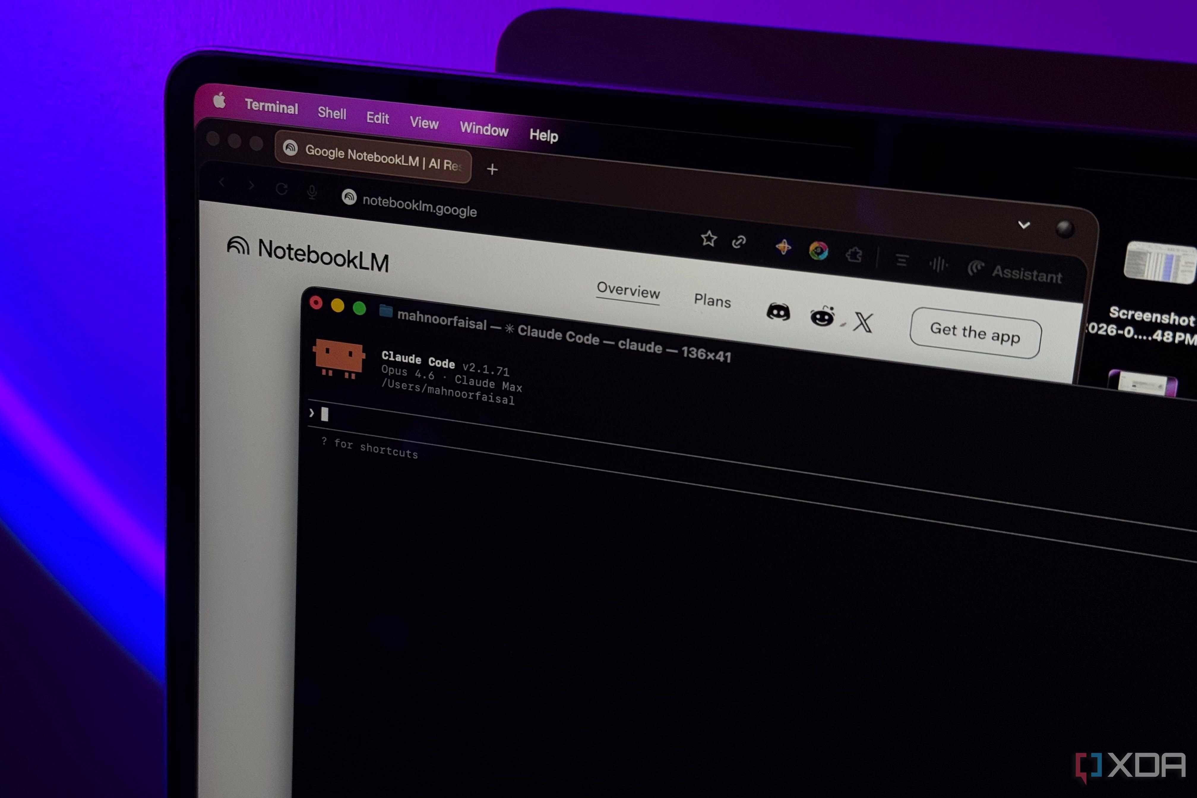 noterbooklm and claude code on mac