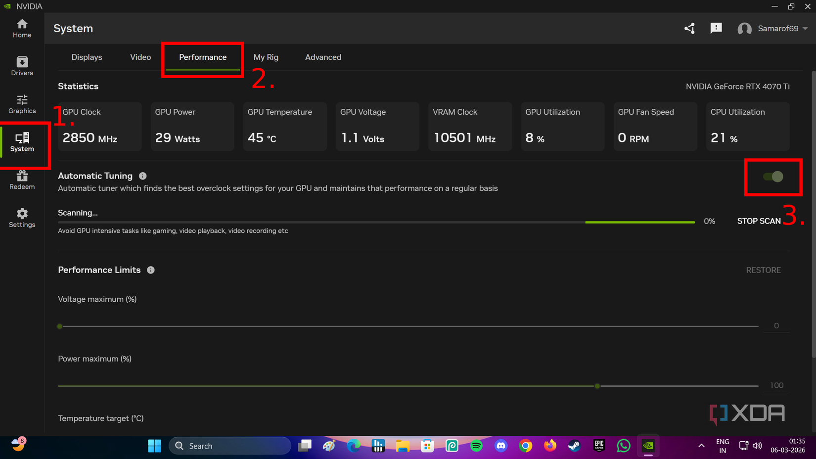 I let the NVIDIA App overclock my GPU, and it left me impressed