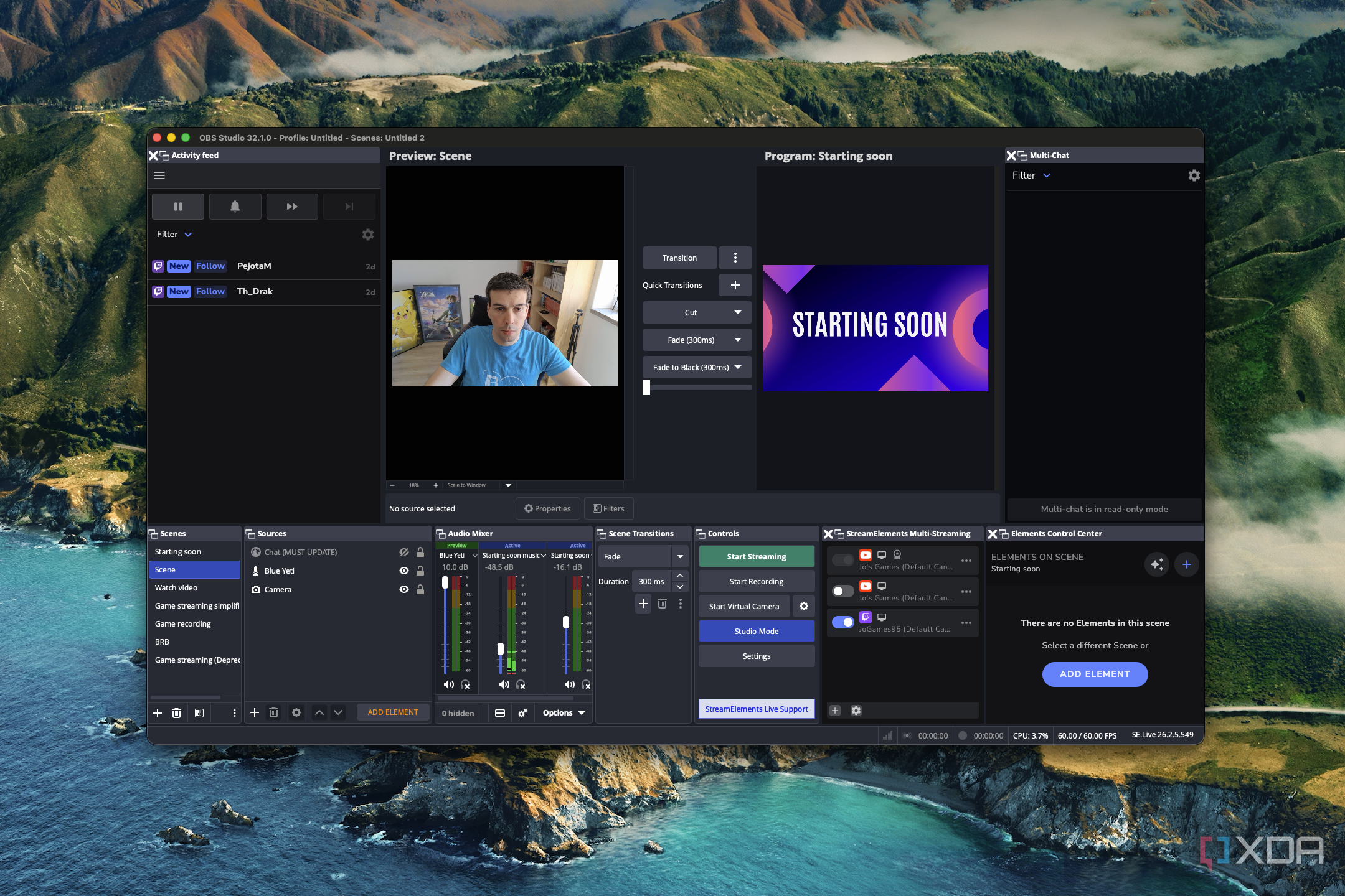 I stream to Twitch and YouTube simultaneously without paying a dime ...