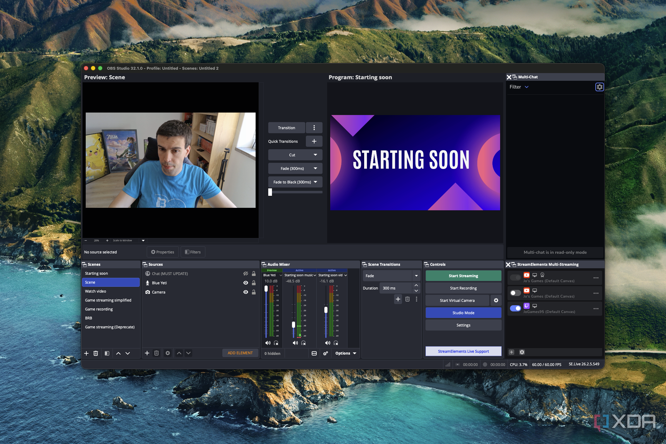 I stream to Twitch and YouTube simultaneously without paying a dime ...