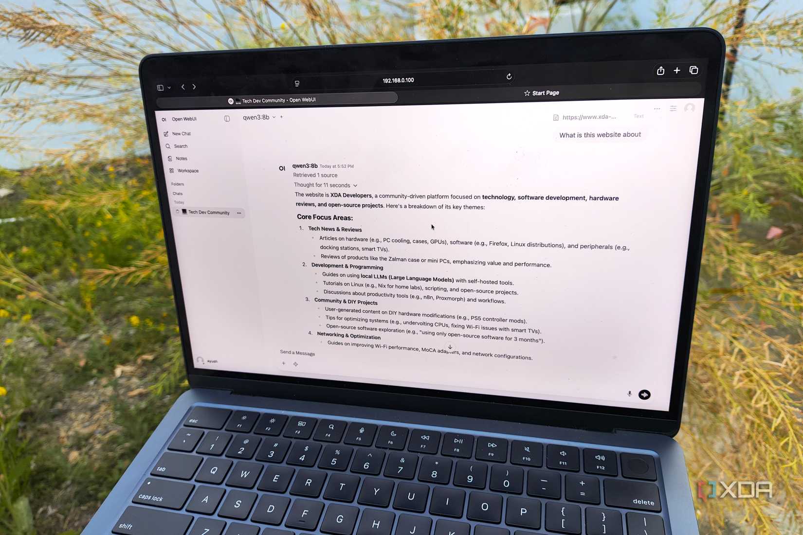 Accessing the Open WebUI instance from a MacBook