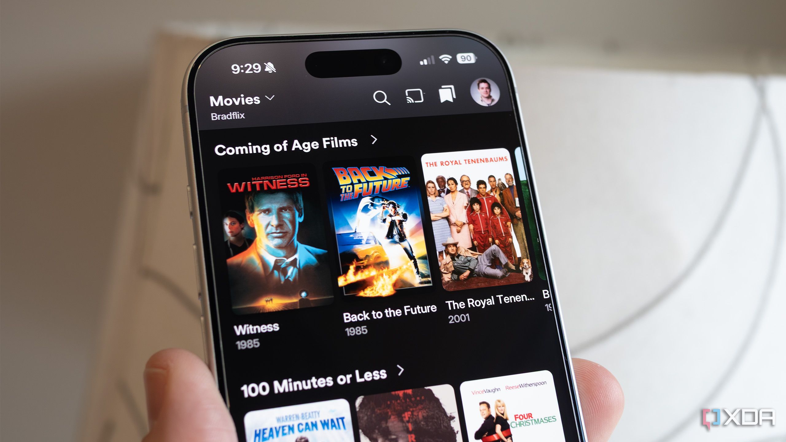 Part of the Plex app on an iPhone 17 Pro 
