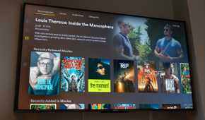Plex open on a tv