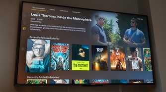 Plex open on a tv