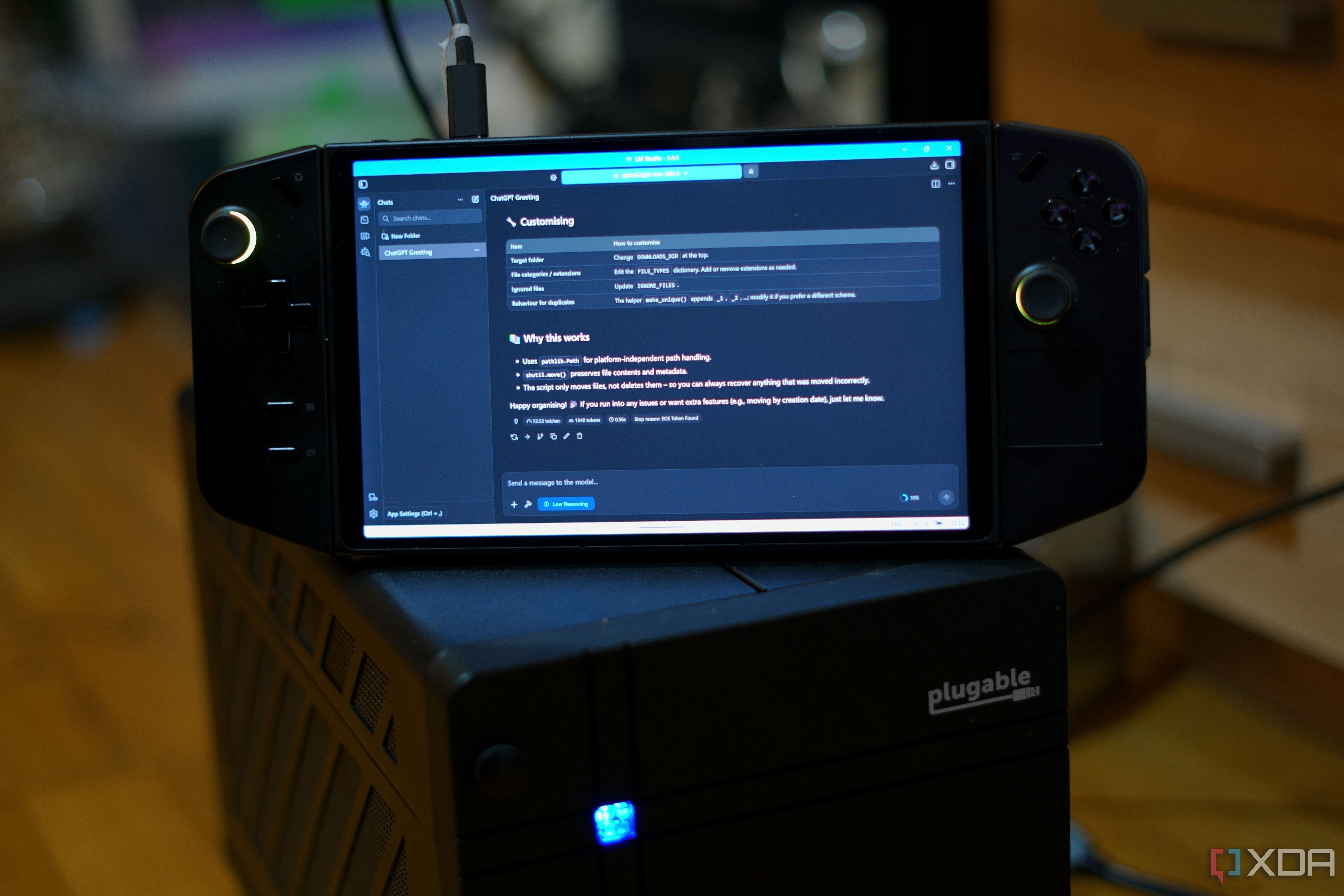 I plugged a desktop GPU into my gaming handheld, and now it runs local LLMs