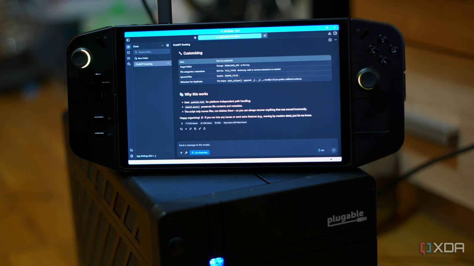 I plugged a desktop GPU into my gaming handheld, and now it runs local ...