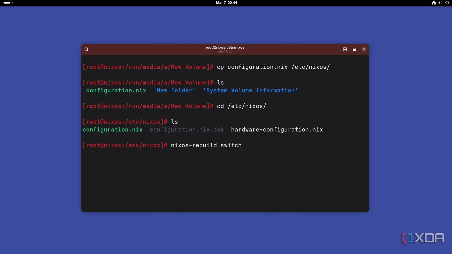 I wiped my Linux install on purpose, and one config file brought ...