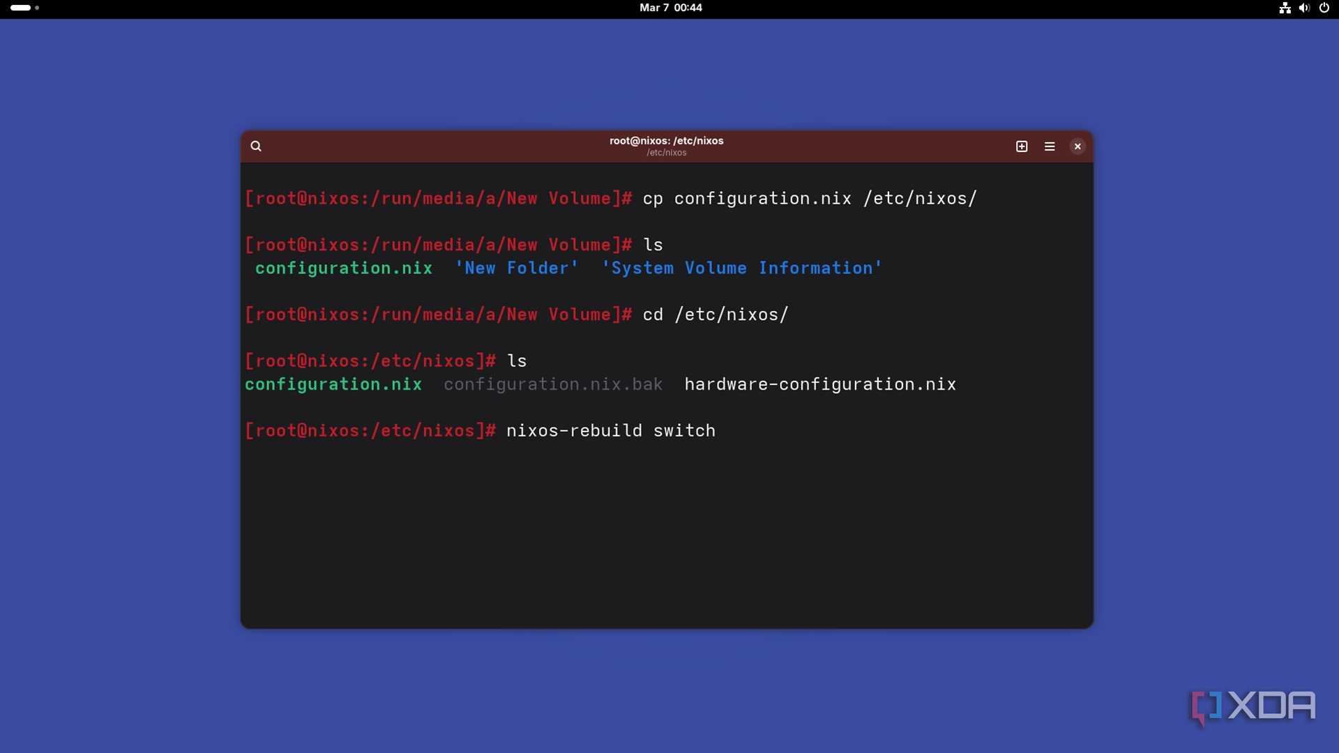 I wiped my Linux install on purpose, and one config file brought ...