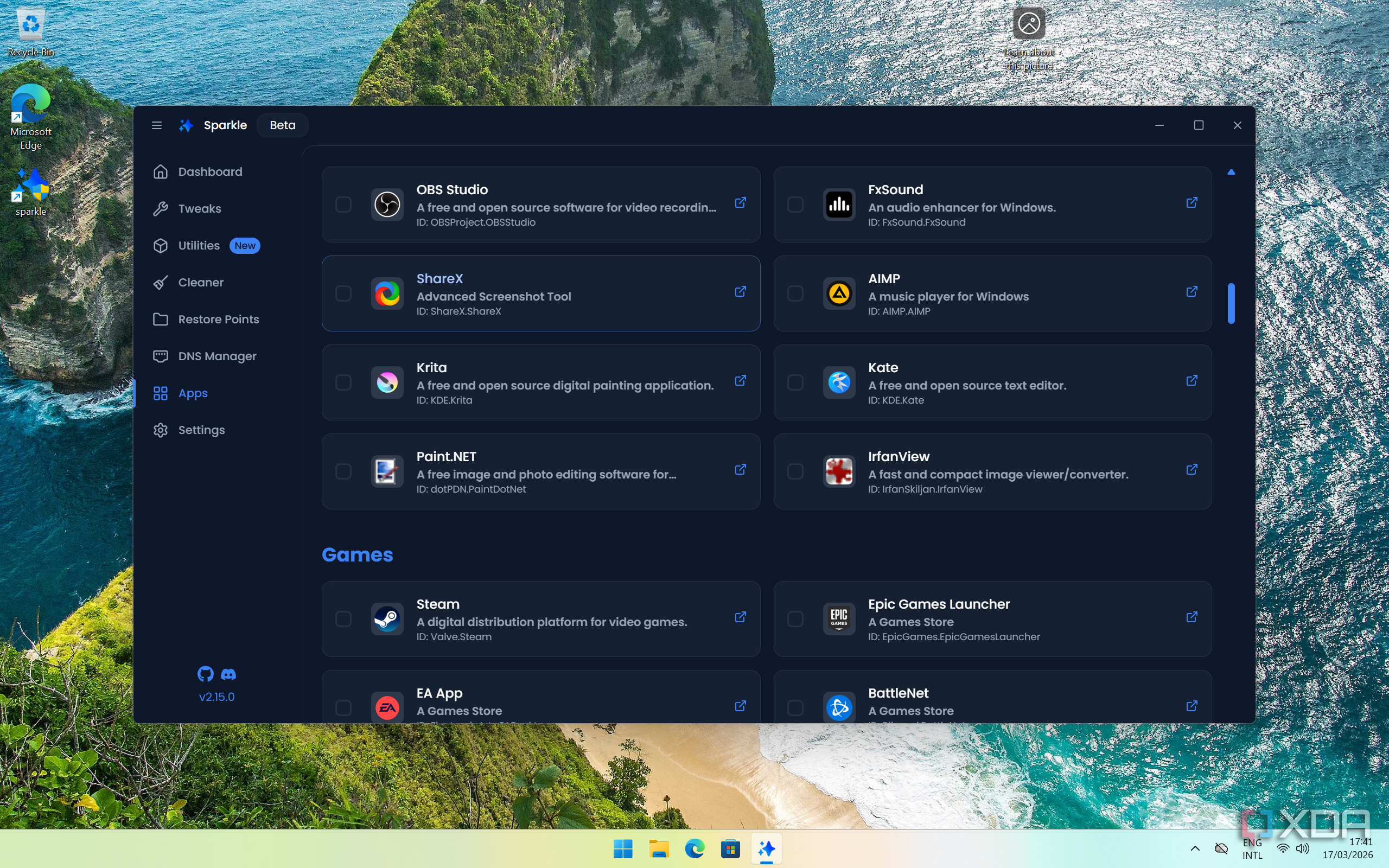 I found a Windows debloating tool that actually lets you undo ...