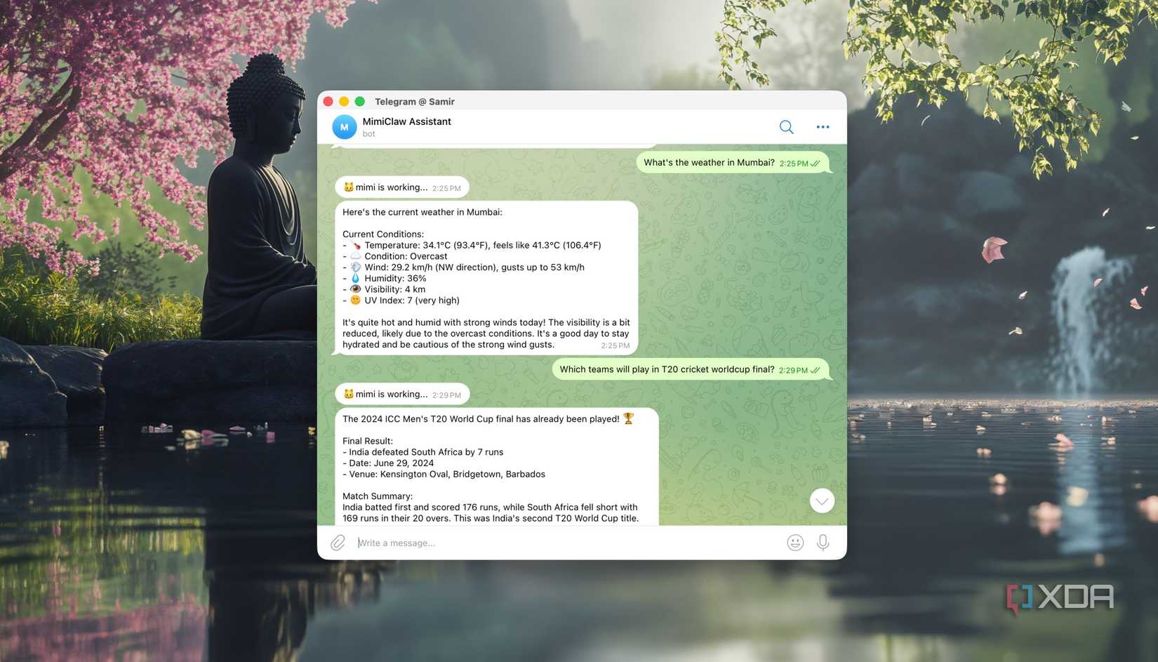Testing APs on Telegram Bot via MimiClaw
