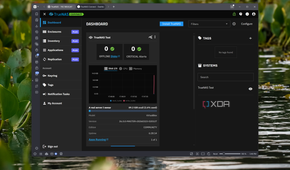 Screenshot of the TrueNAS Connect showing a connected TrueNAS server