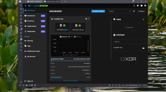 Screenshot of the TrueNAS Connect showing a connected TrueNAS server