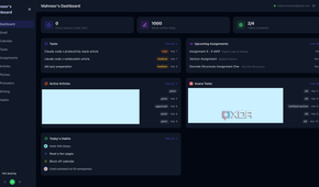vibe coded mahnoor's dashboard