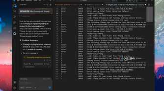Scanning error logs in VS Code via Continue