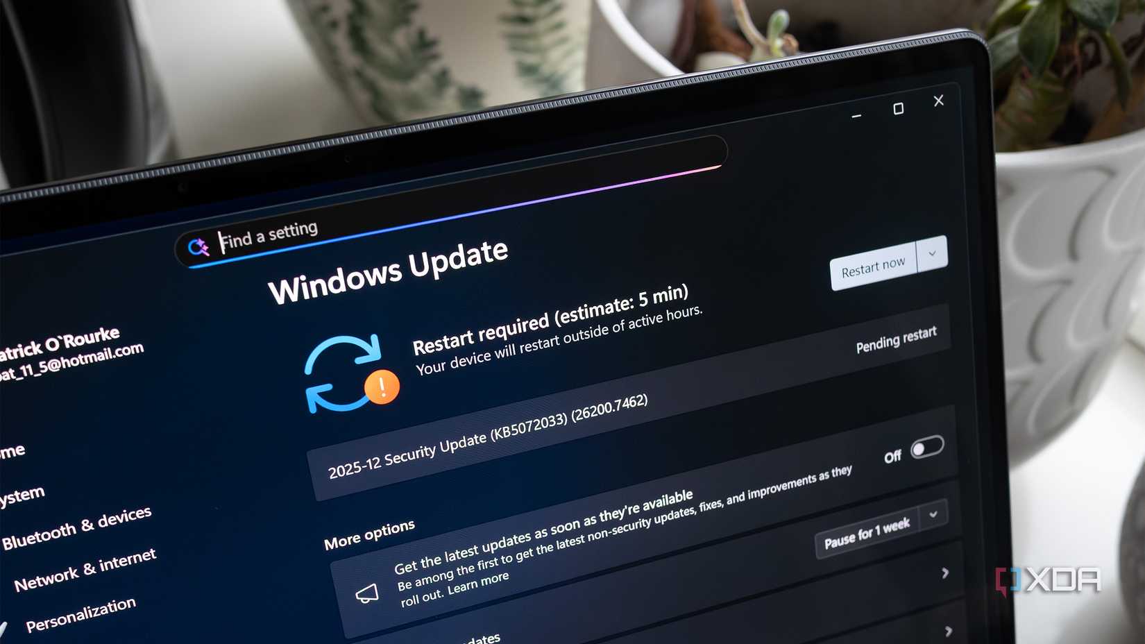 Windows 11 update screen 
