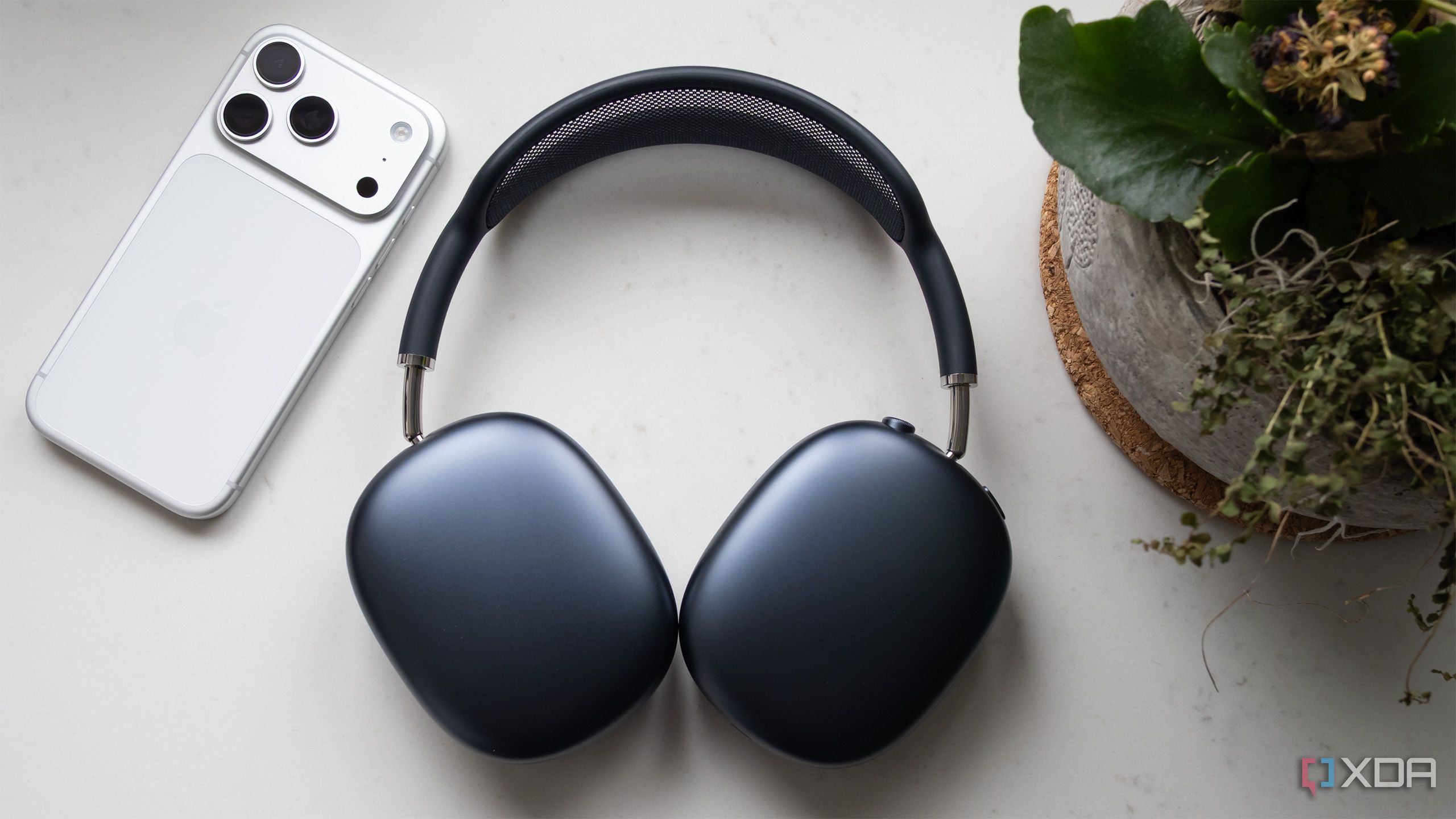 The AirPods Max 2 sitting on a counter