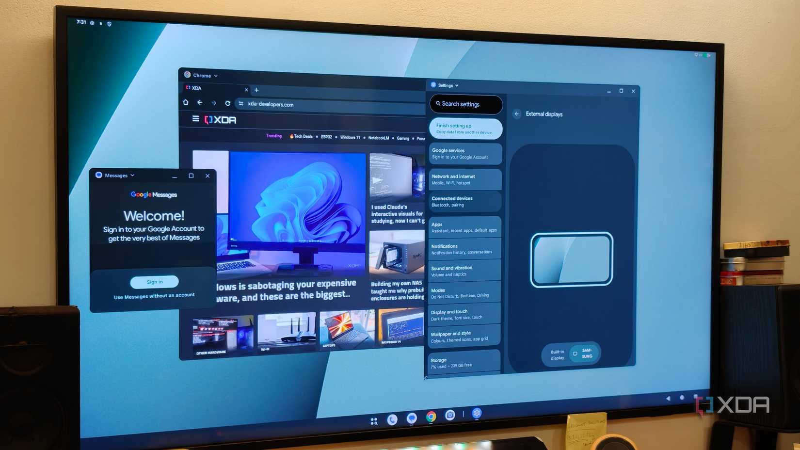 I stopped carrying a laptop after trying Android's desktop mode