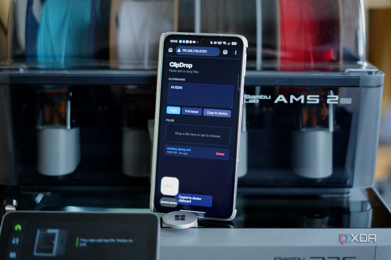 Connecting to ClipDrop on an Android Phone