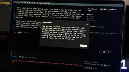 Banned from GLM-5.1 by Z.ai