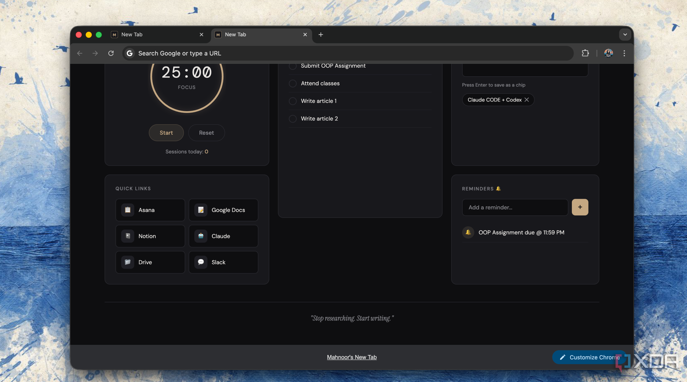 Your Chrome new tab page is a vibe coding project waiting to happen
