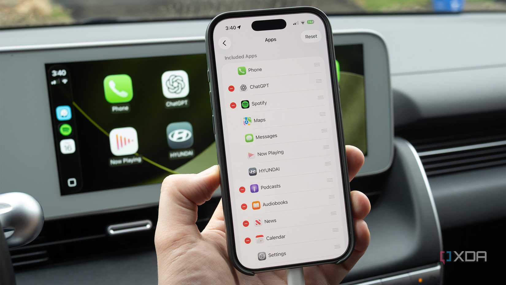 ChatGPT icon layout on CarPlay 