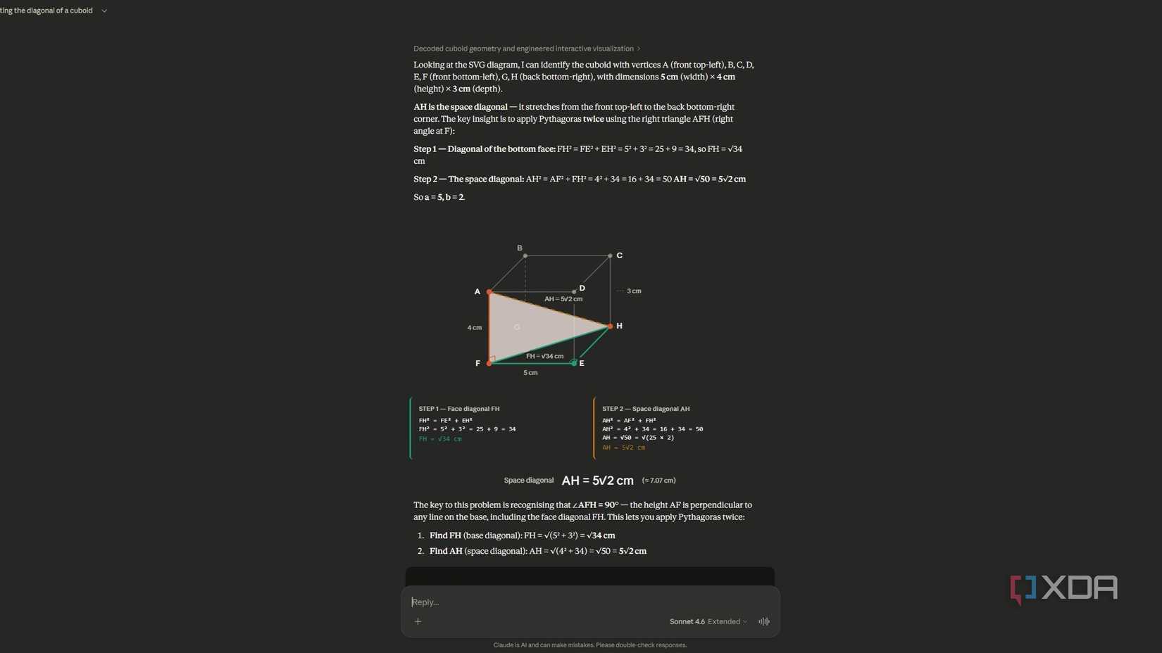 3D Geometry interactive diagram by Claude.ai