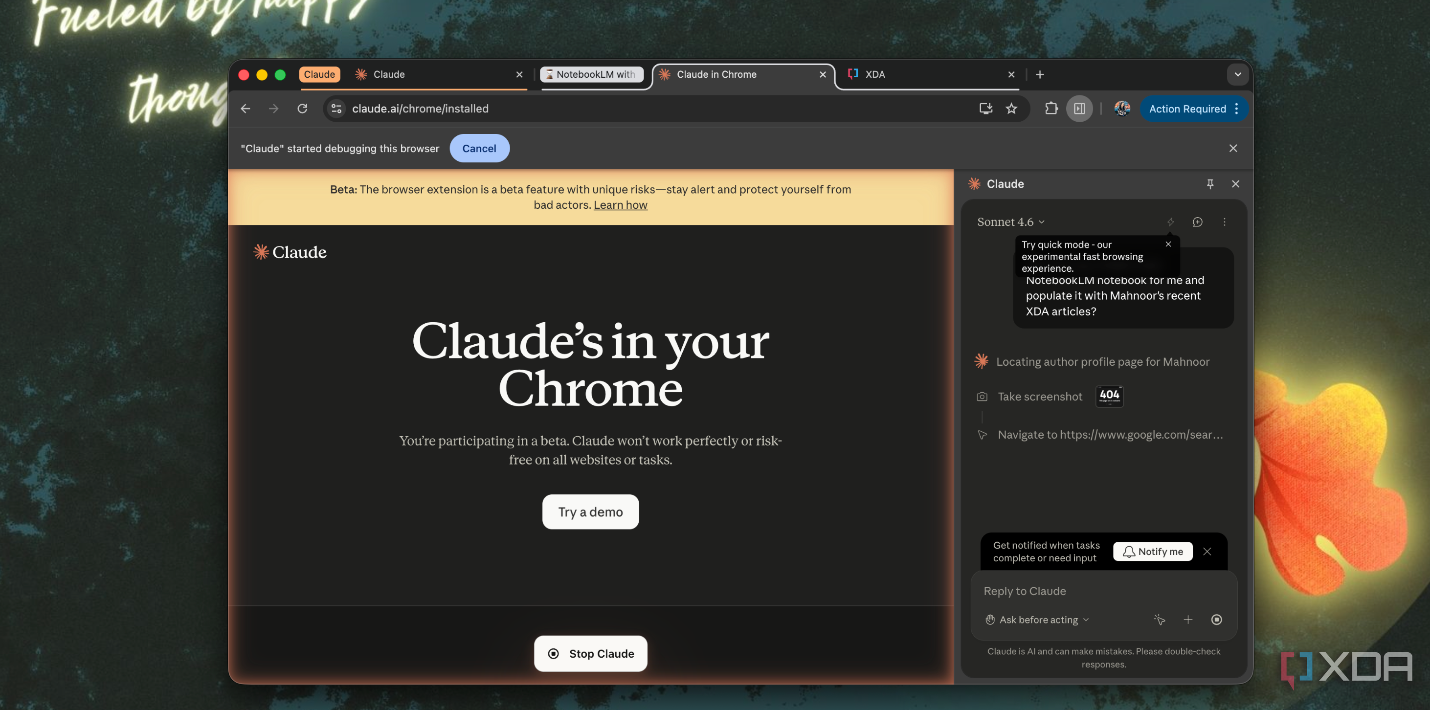 Claude в Chrome — иллюстрация 2 к материалу
