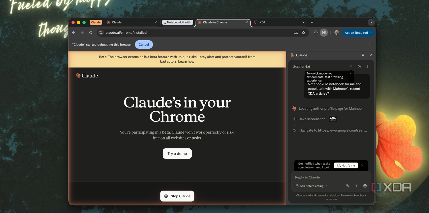 Claude в Chrome — иллюстрация 2 к материалу Claude в Chrome — иллюстрация 2 к материалу