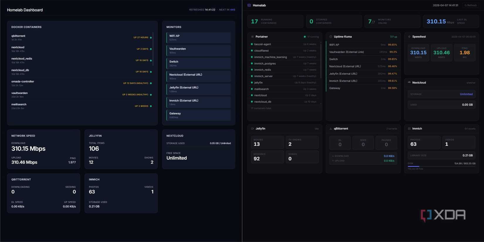 My homelab needed a lightweight dashboard, so I had Claude and a local ...