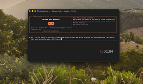 claude code terminal window on mac displaying welcome message and setup instructions