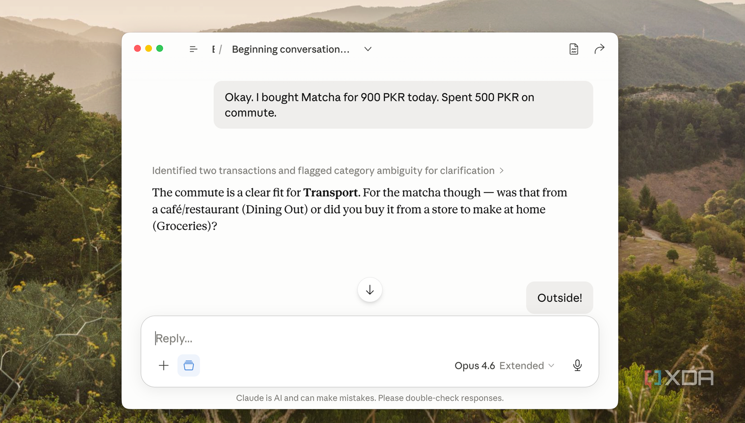 Matcha Client Gui I ditched my budgeting app for Claude and my spending finally stopped ...