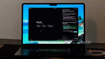 Cursor on a laptop display
