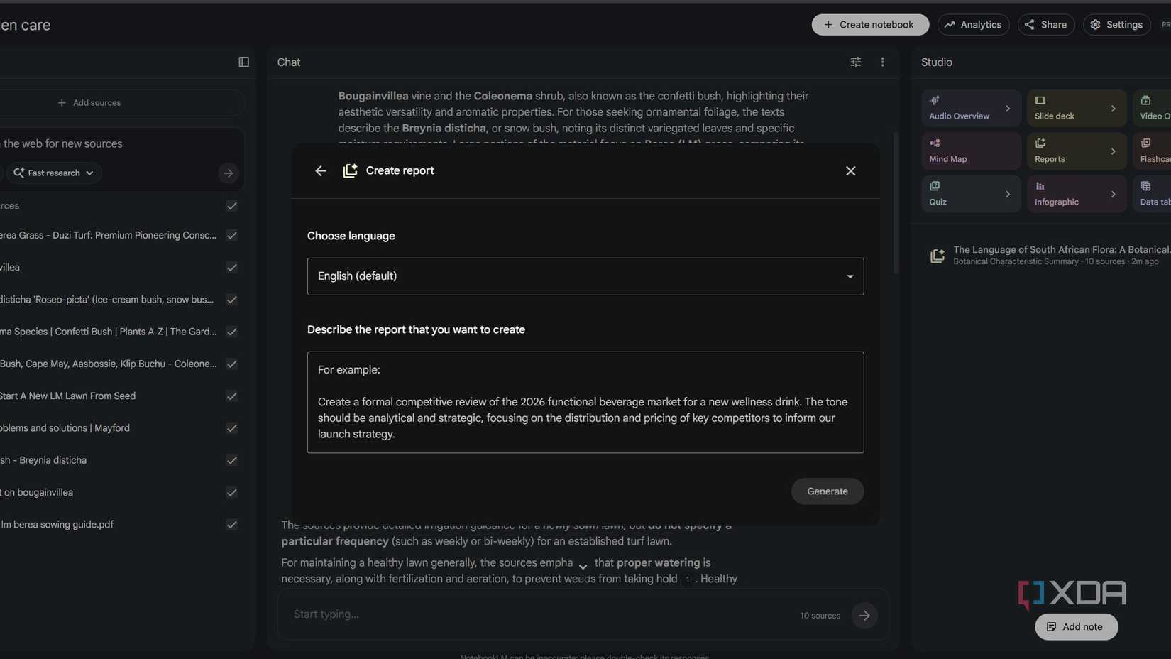 special report quick box notebooklm