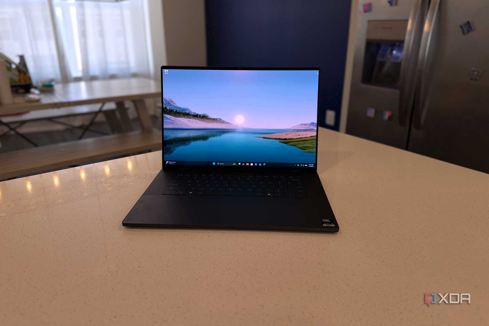 dell xps 16 on kitchen counter